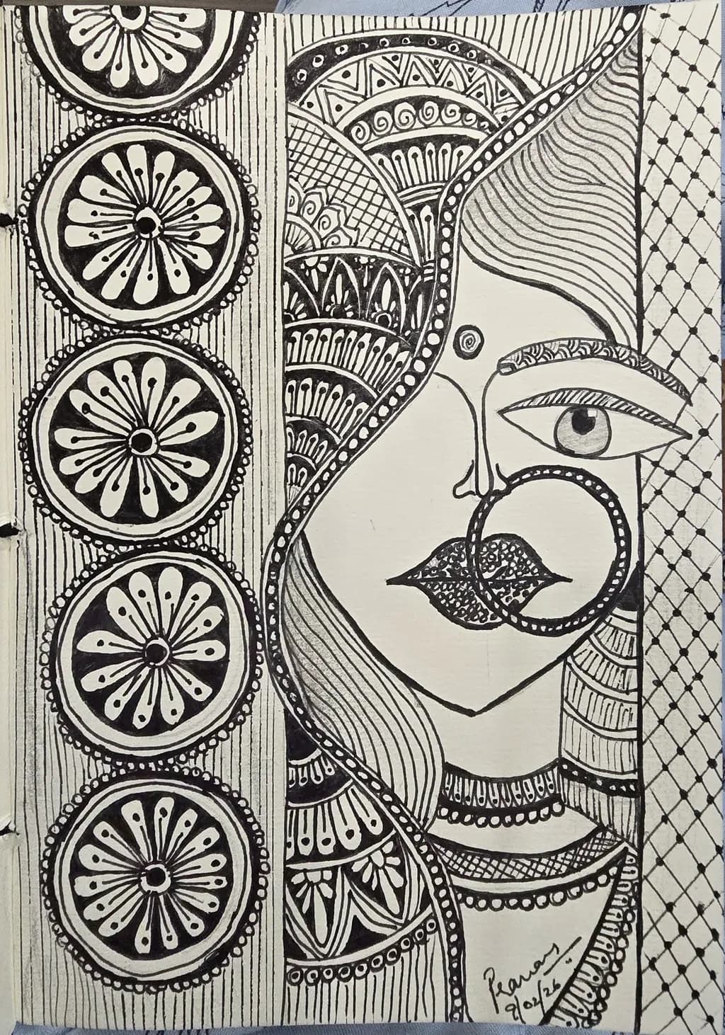 Monochrome Portrait Pattern