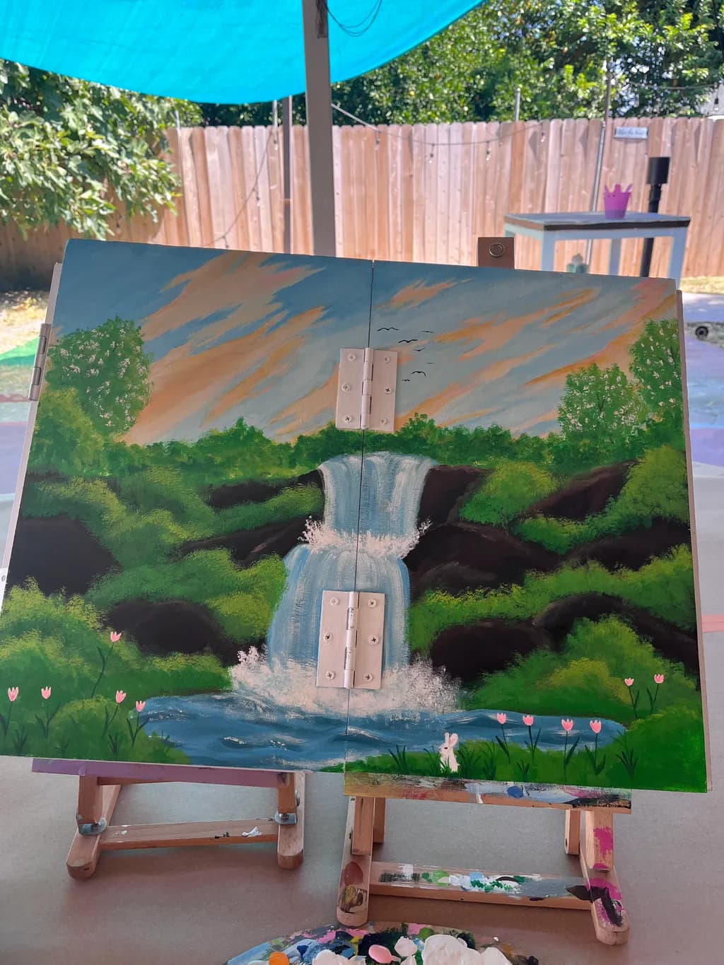 Waterfall and Meadow