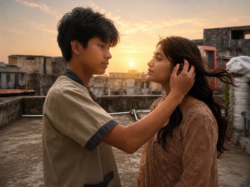 Sunset Rooftop Moment
