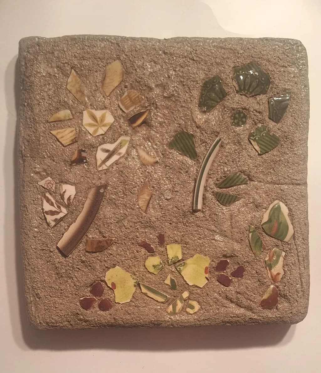 Textured Floral Mosaic