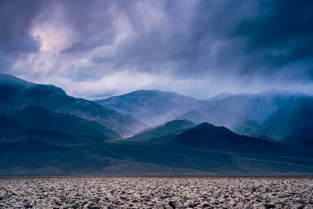 Death Valley Devils Golf Course Storm