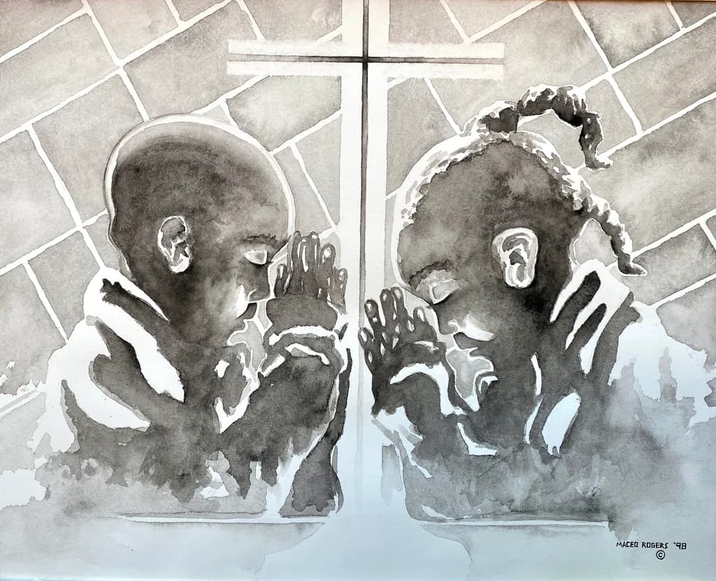 Praying Children Reflection