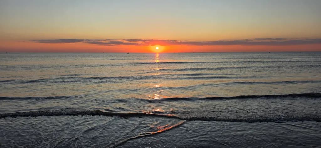 Ocean Sunset Reflection