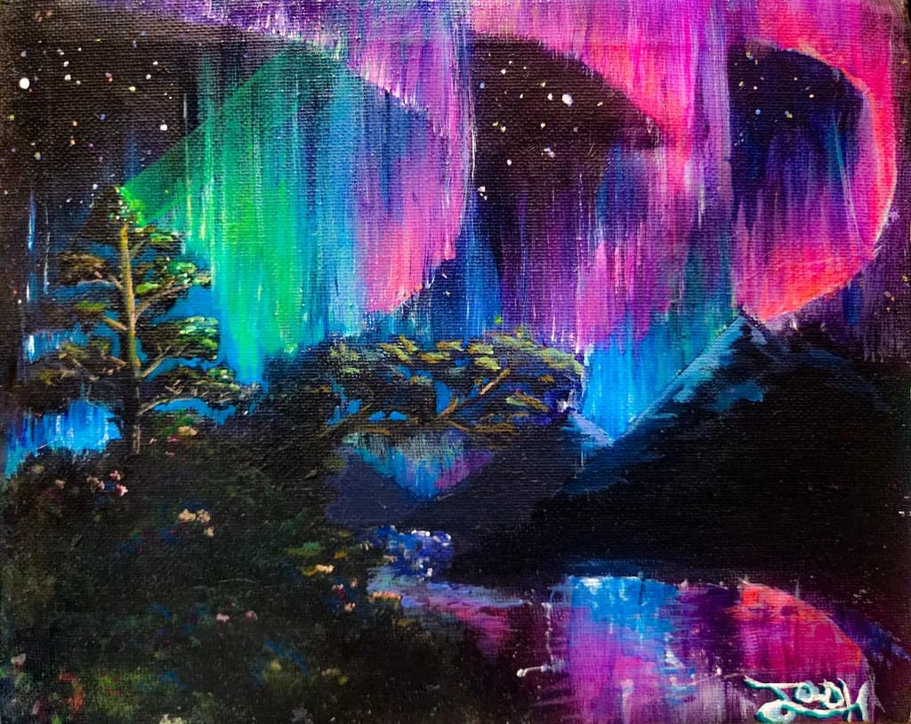 Northern Lights Reflection