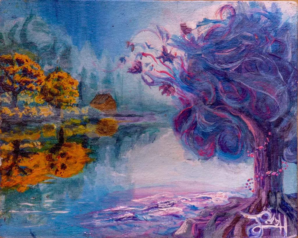 Lake Tree Reflection