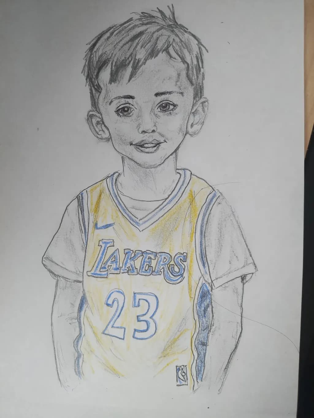 Lakers Jersey Portrait