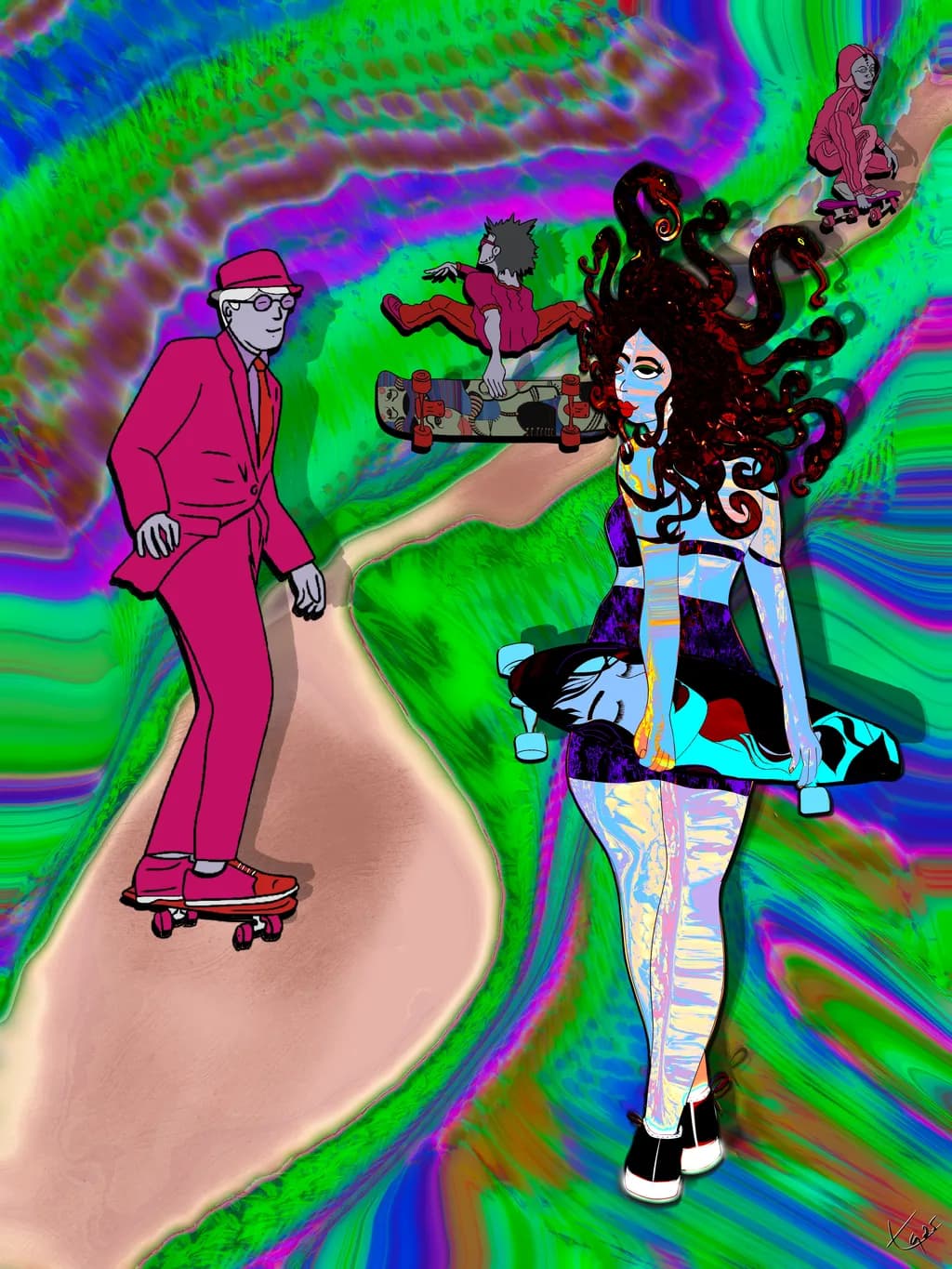 Skateboard Serpents