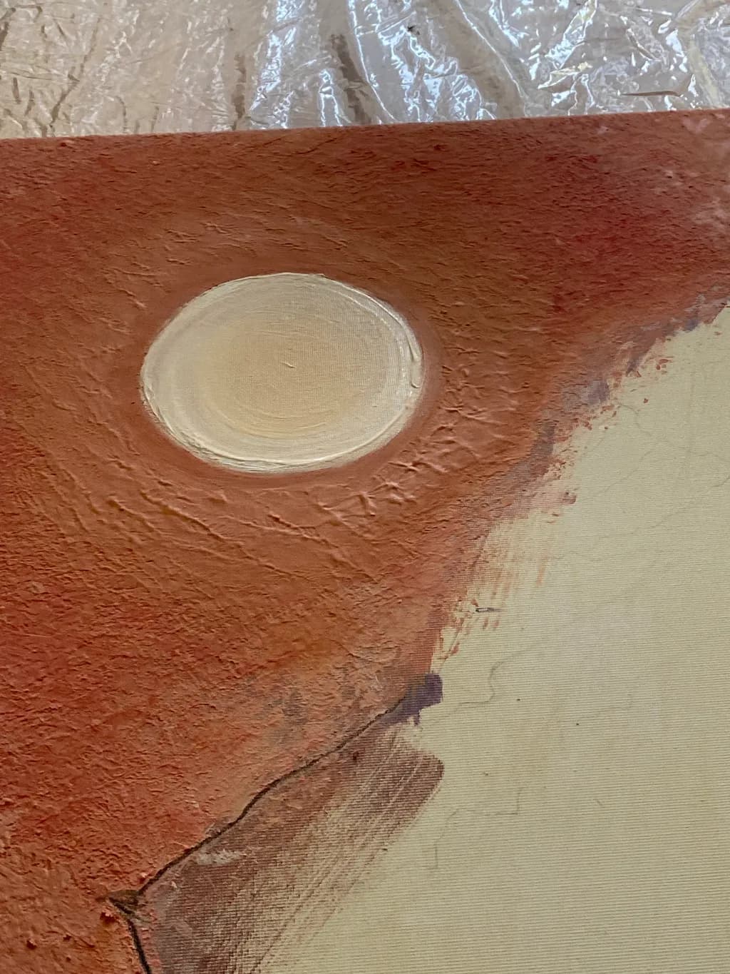 Abstract Circle on Canvas