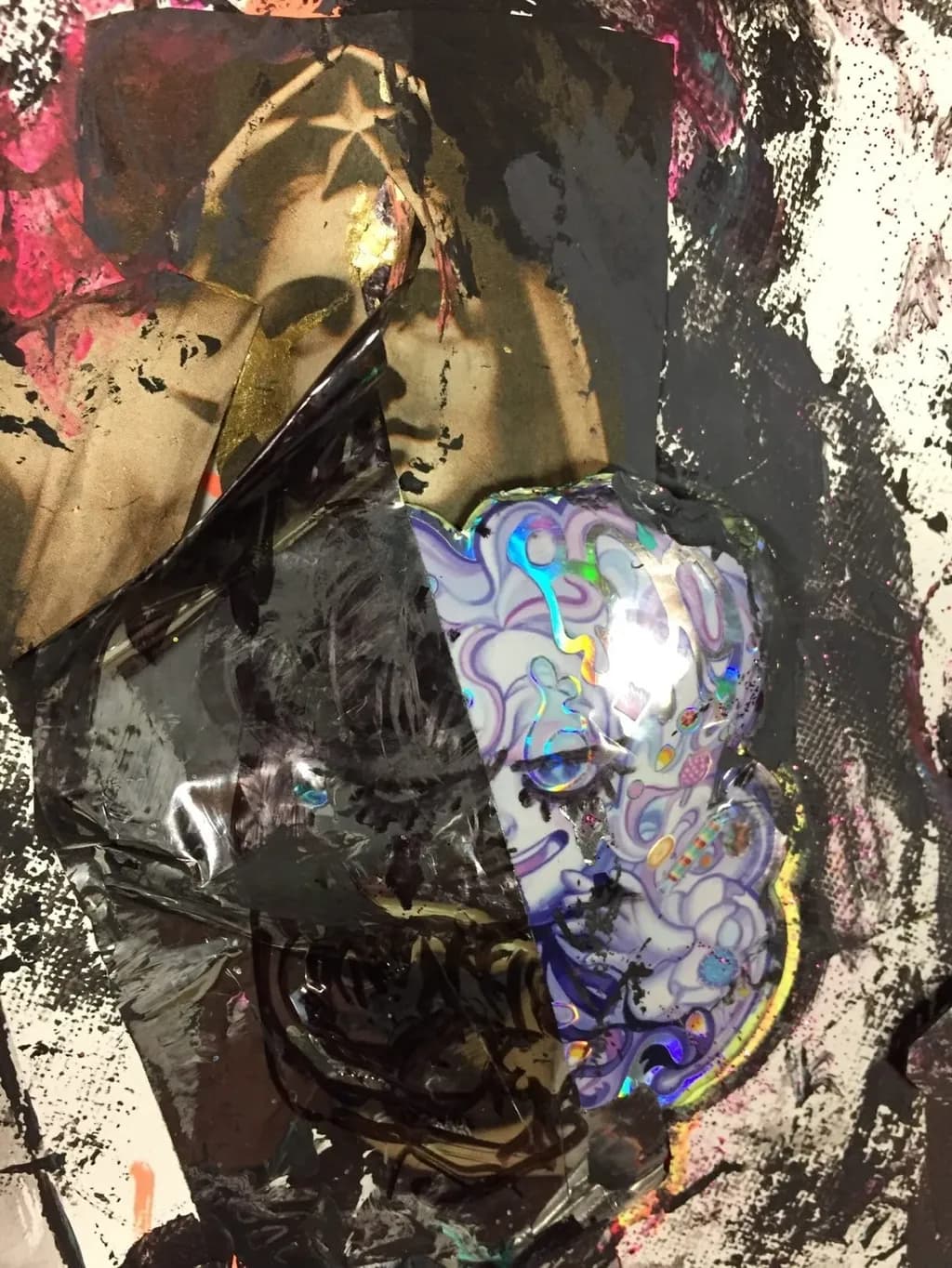 Abstract Mixed Media Layers