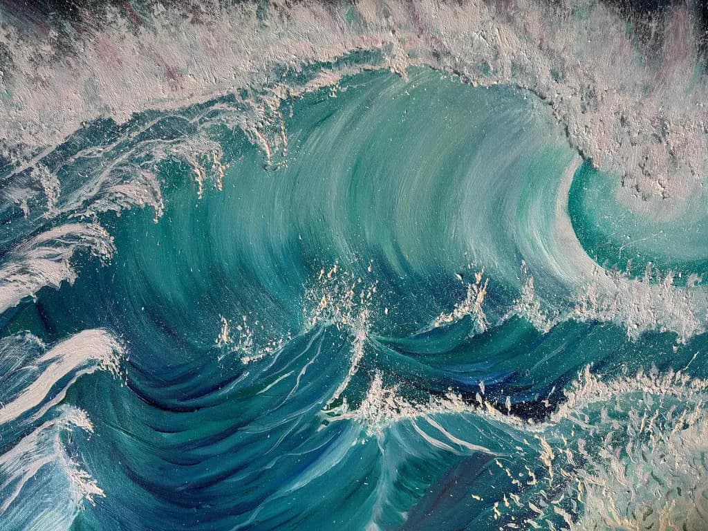 Turquoise Ocean Wave