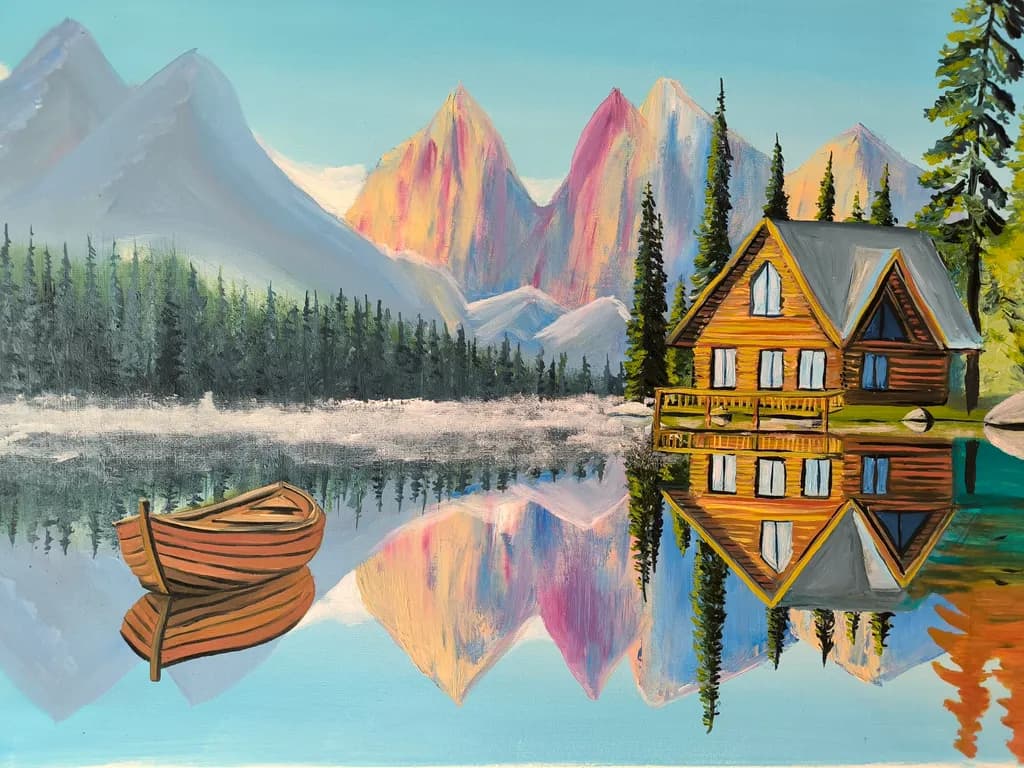 Mountain Lake Reflection
