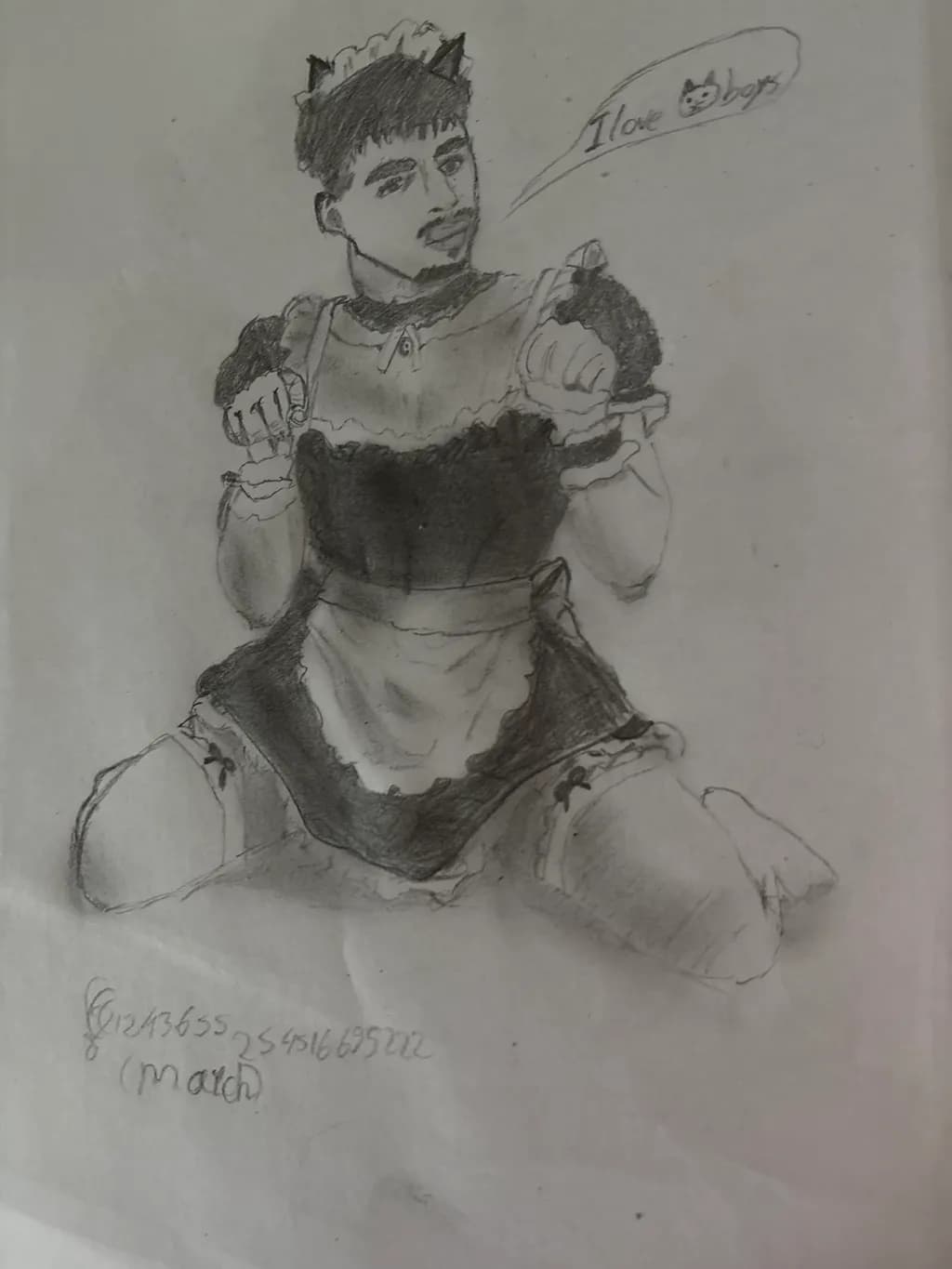 Maid Costume Sketch