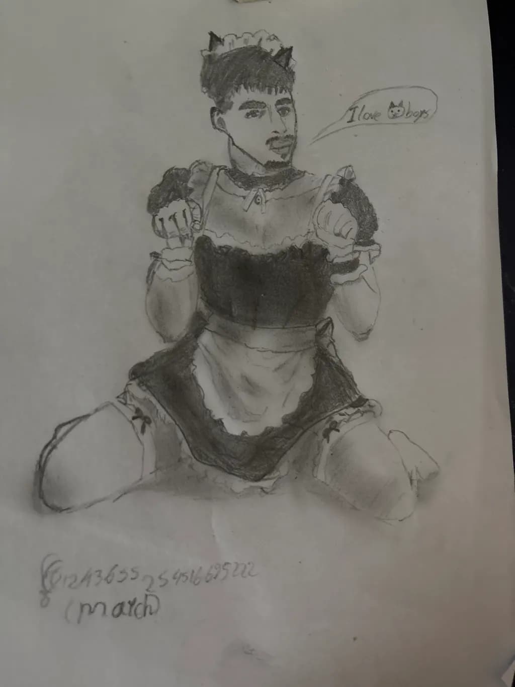 Maid Costume Sketch