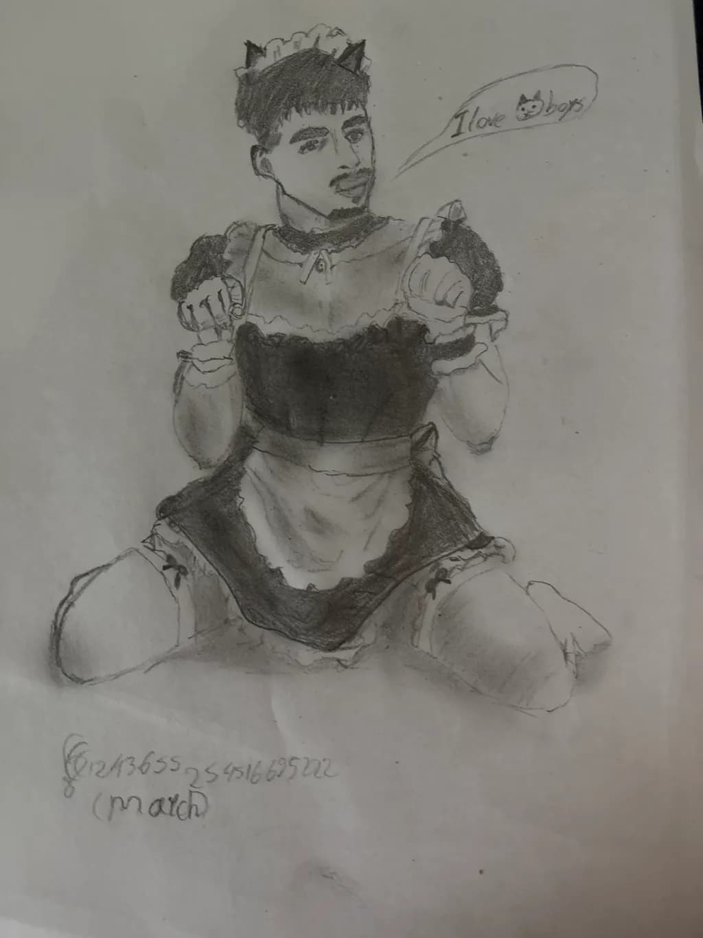 Maid Costume Sketch