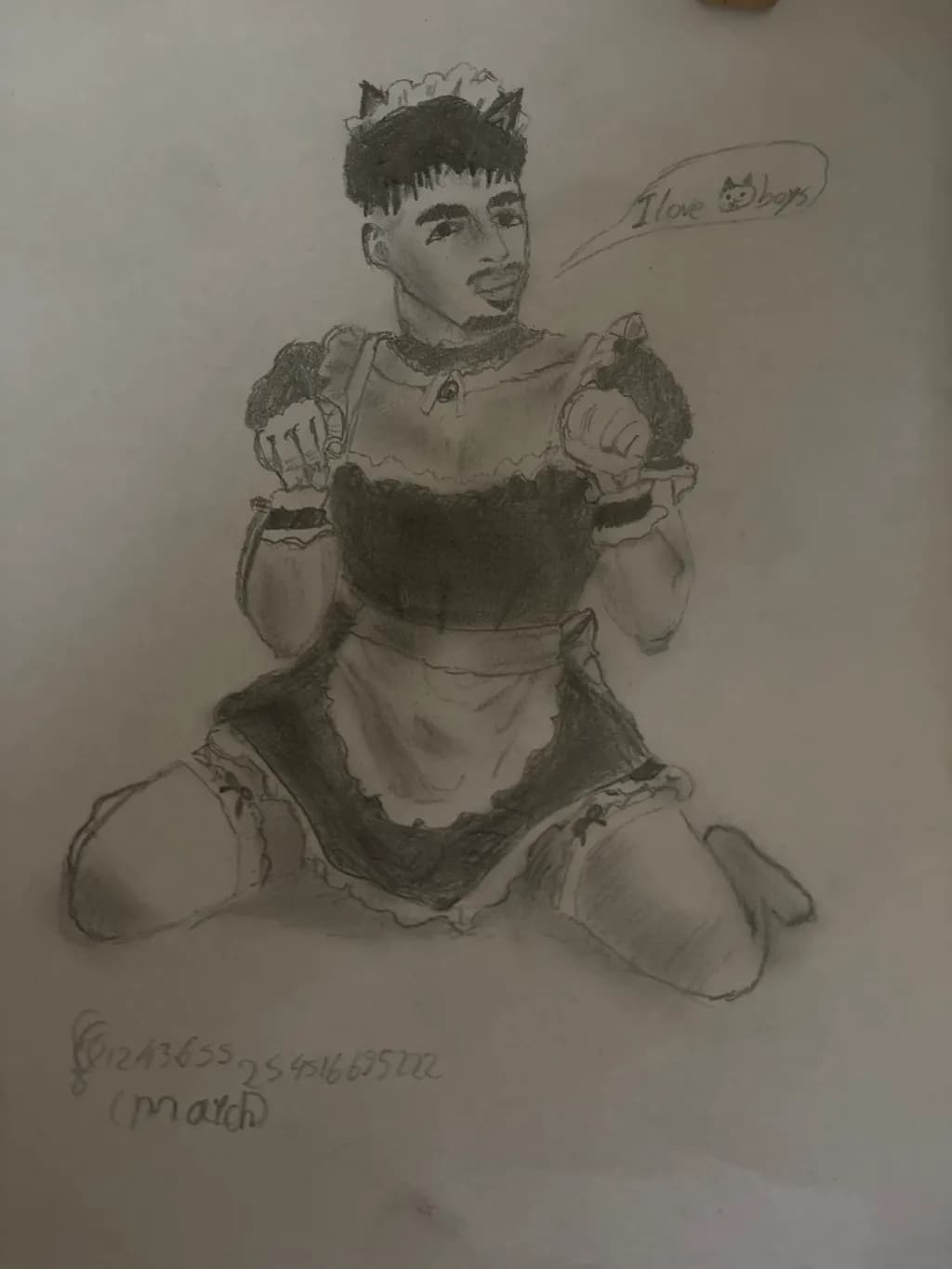 Maid Costume Sketch