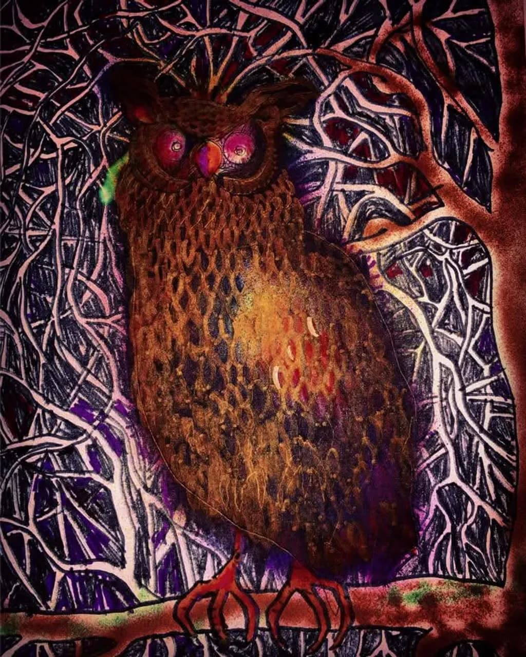 Owl in Branches
