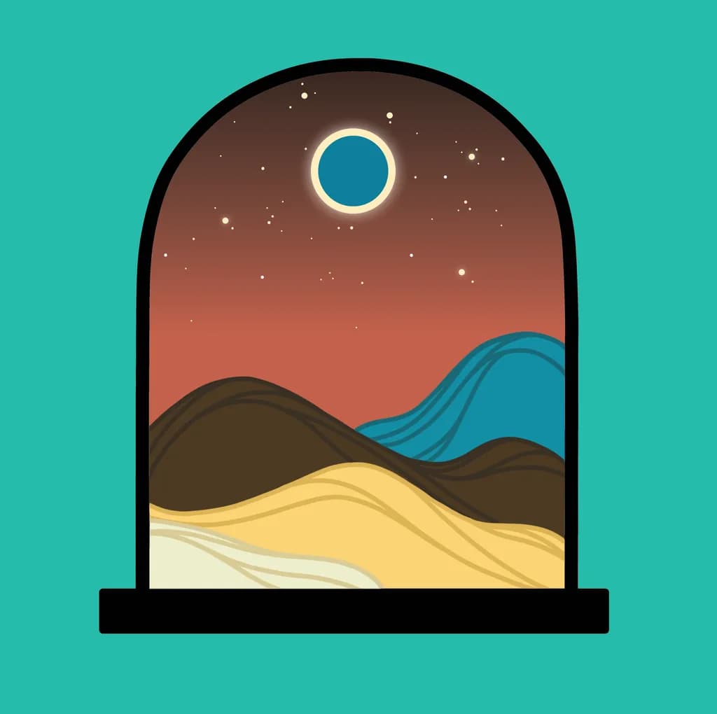 Window View Nightscape
