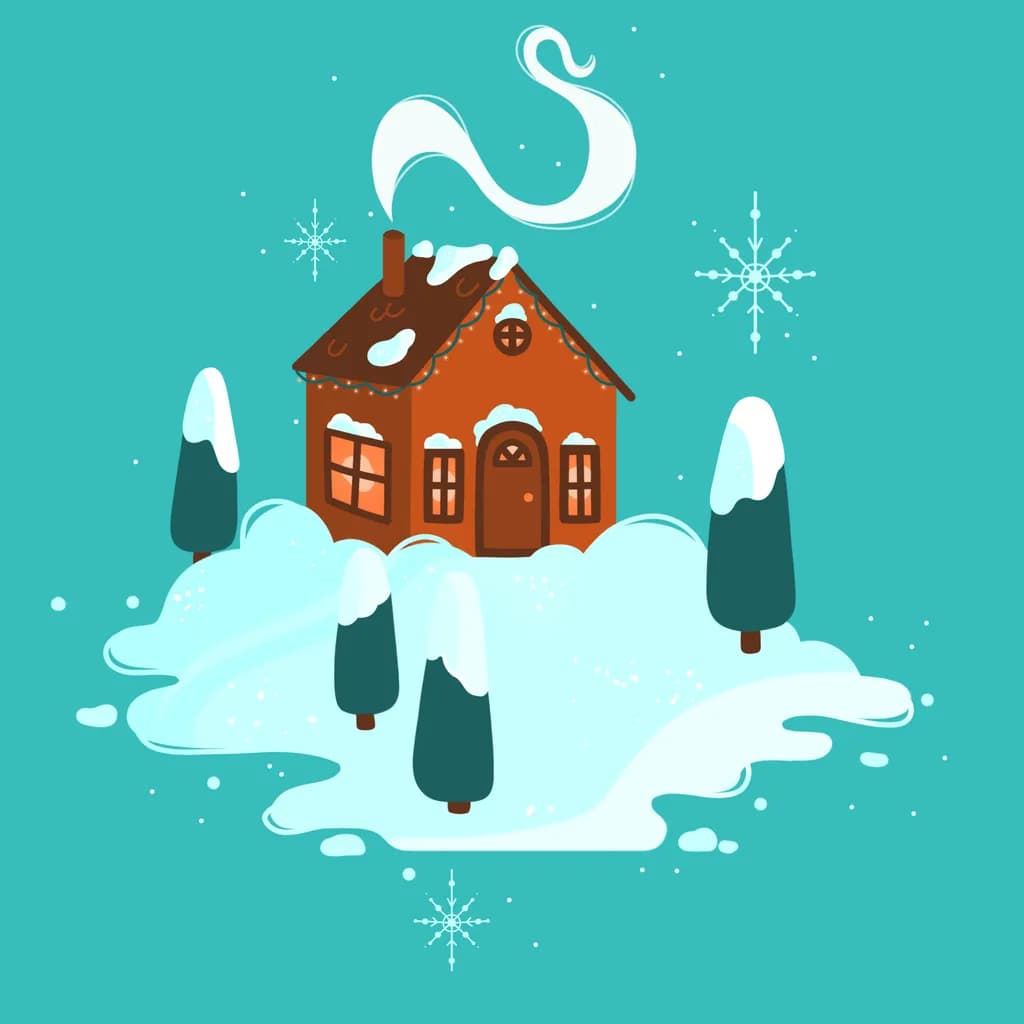 Snowy Winter Cabin