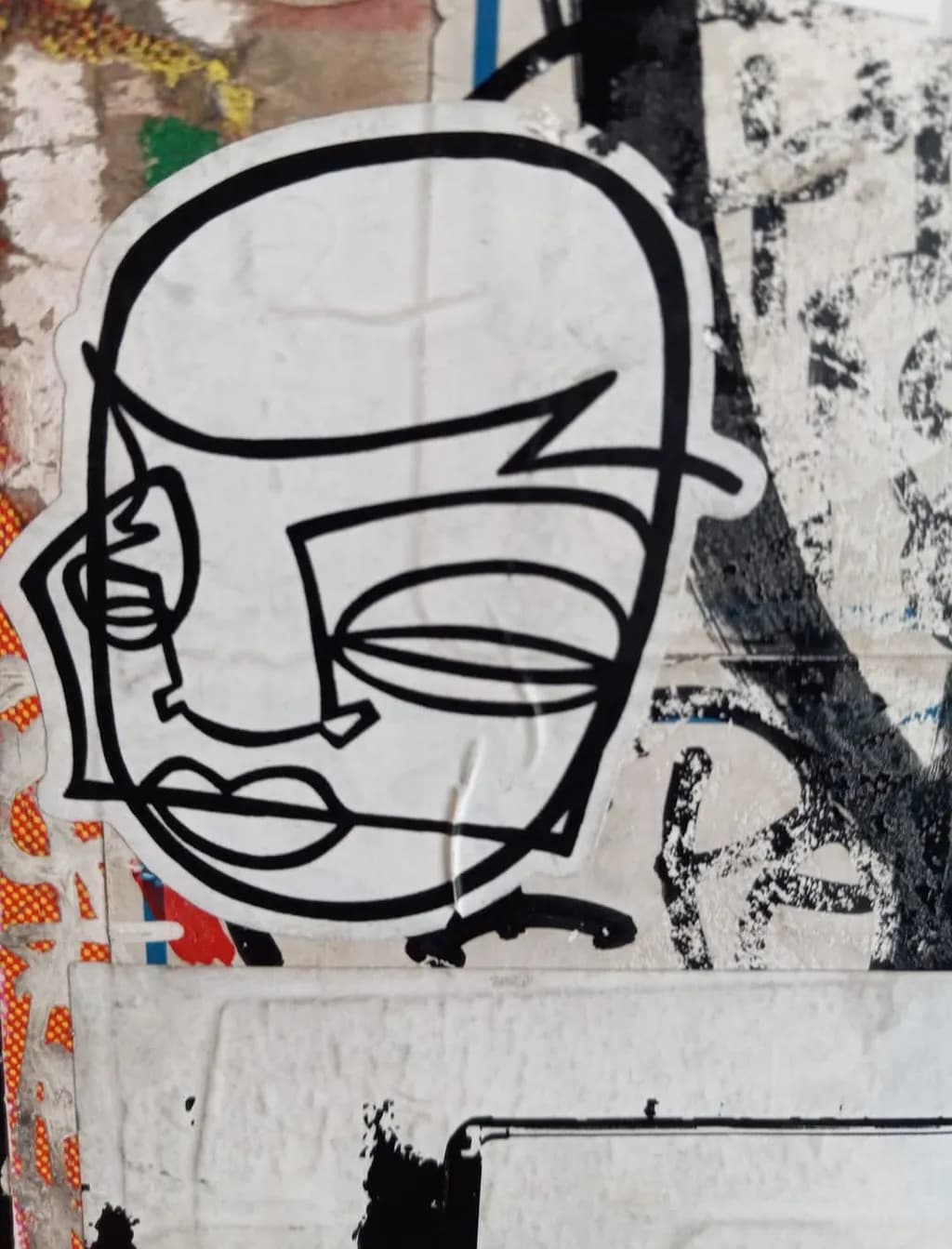 Abstract Face Outline