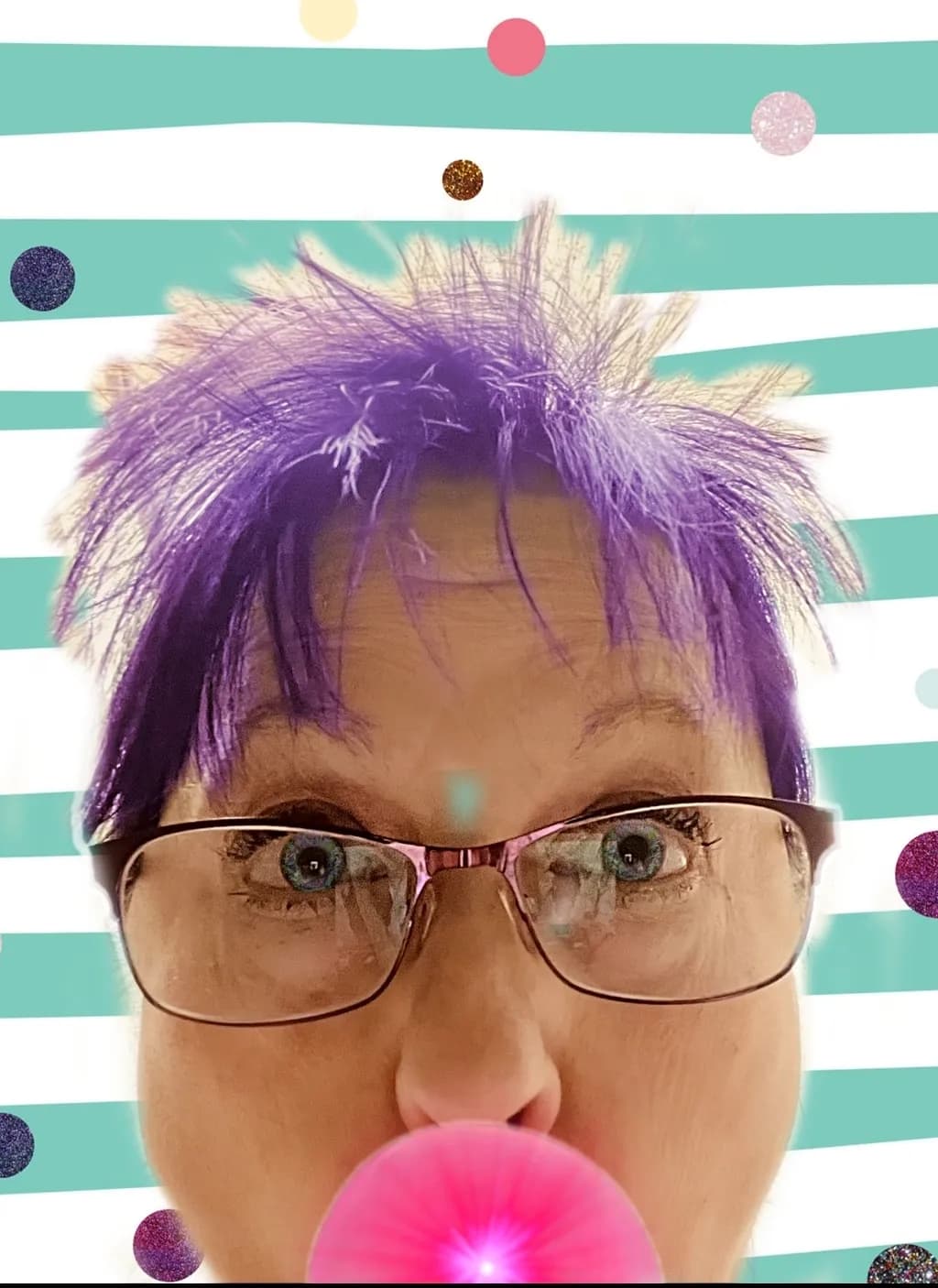 Purple Hair Portrait