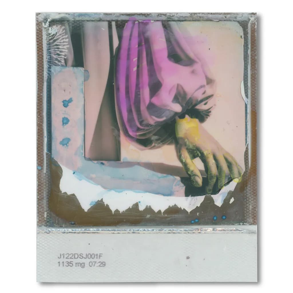 Watercolor Polaroid Hand