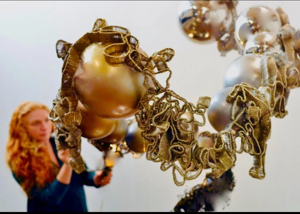 Metallic Orb Cluster