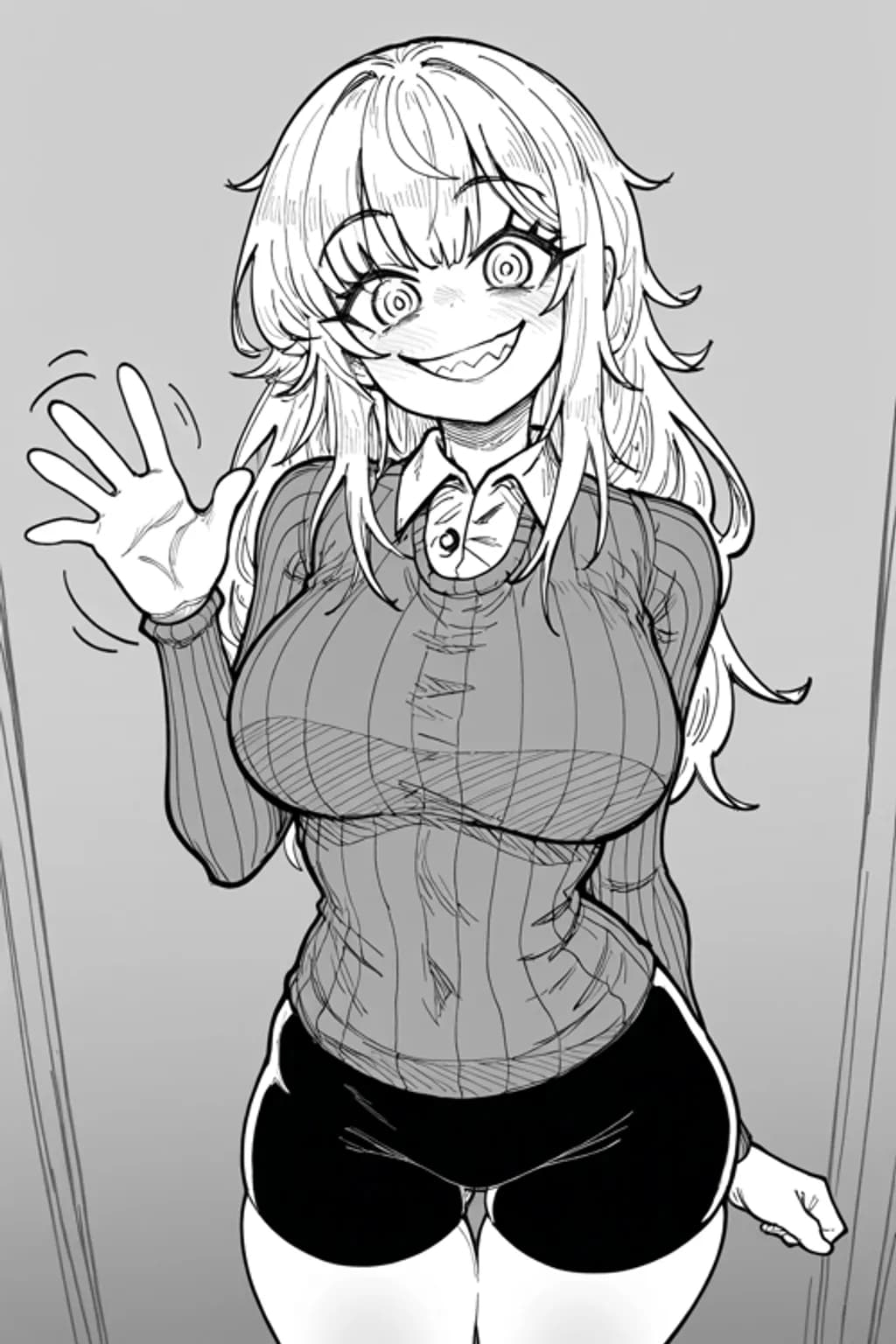 Smiling Girl Wave