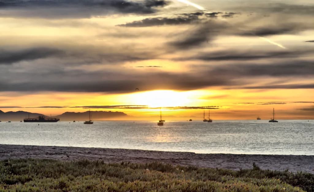 Sunset Over Bay