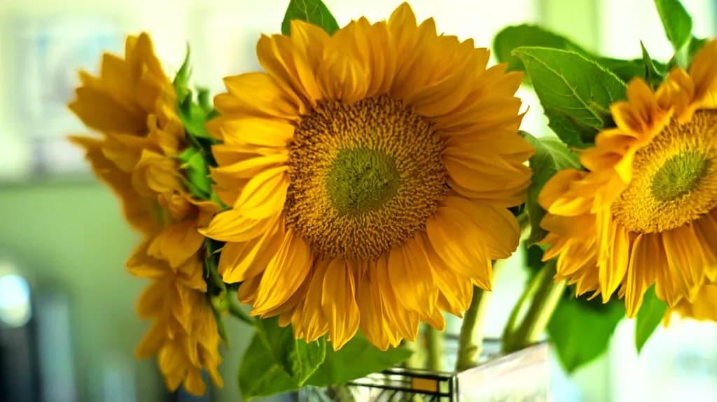 Sunflowers in Vase