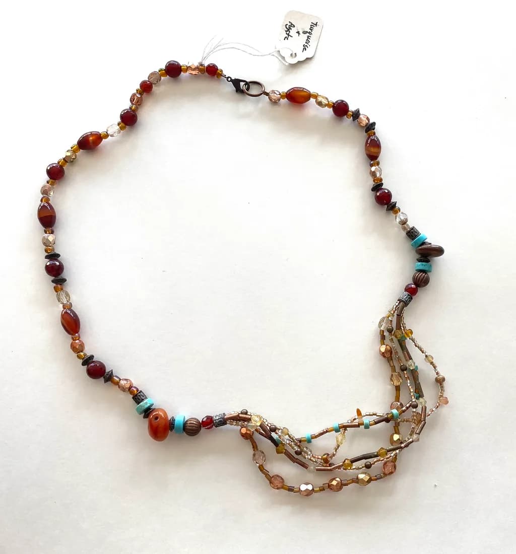 Tawny Beaded Necklace