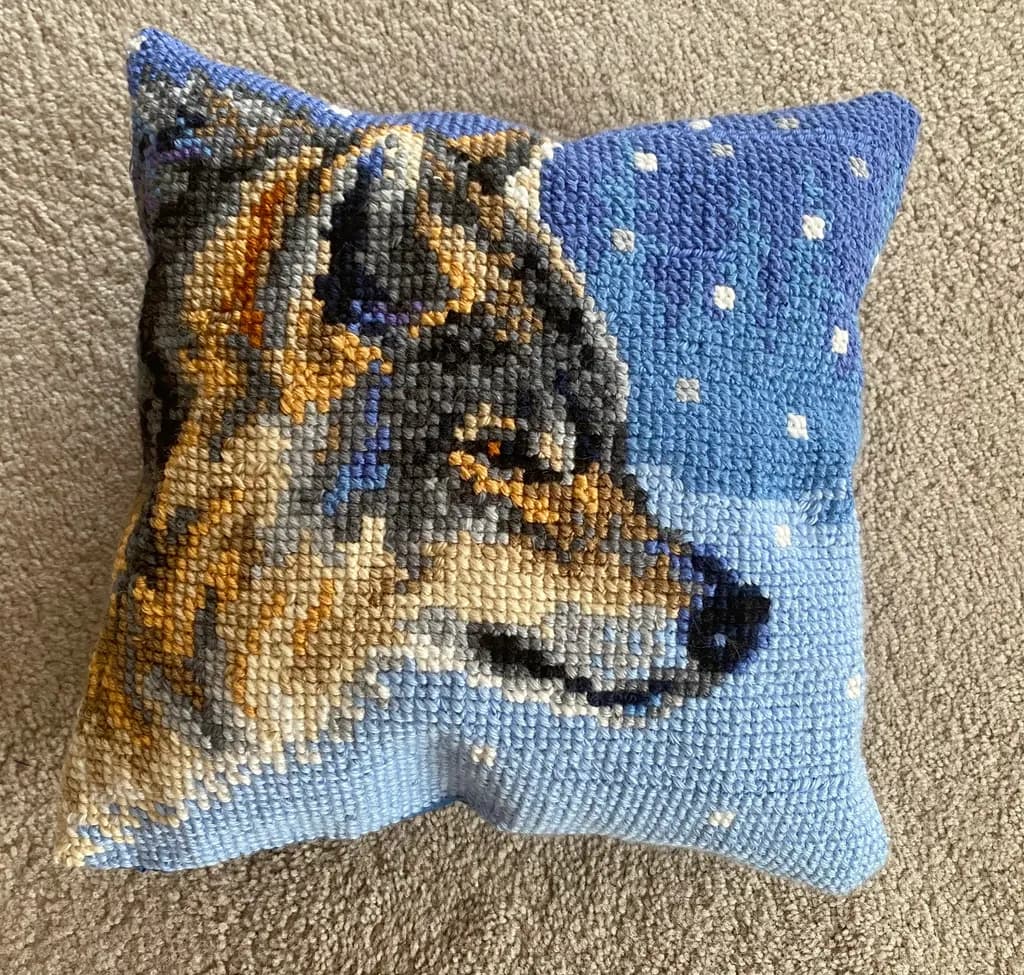Wolf Portrait Pillow
