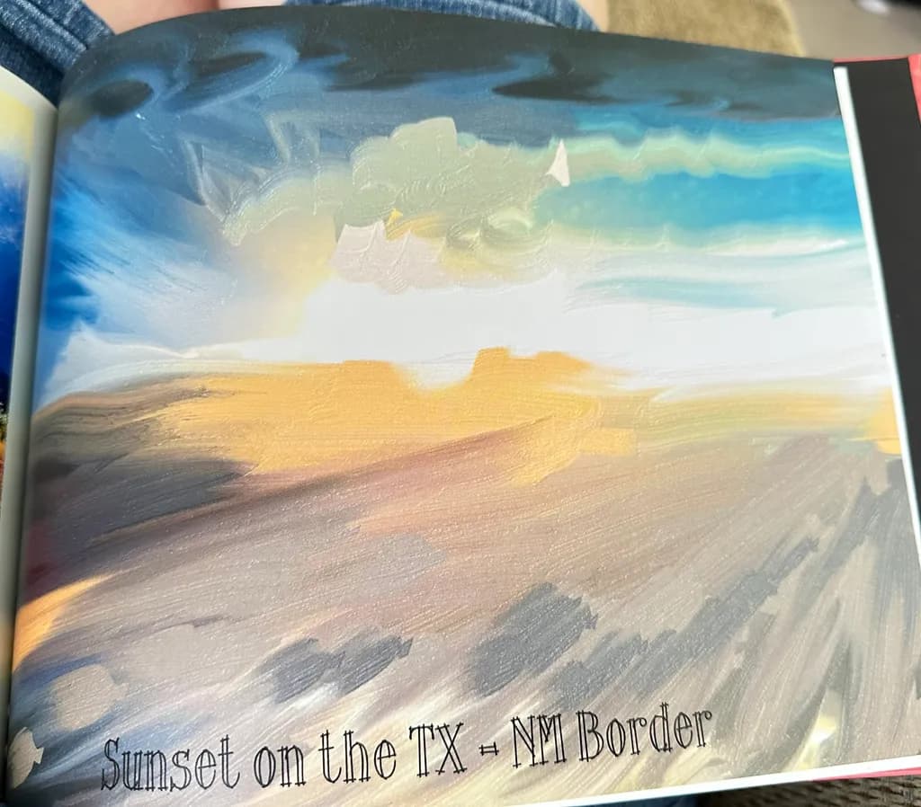 Sunset on the TX-NM Border