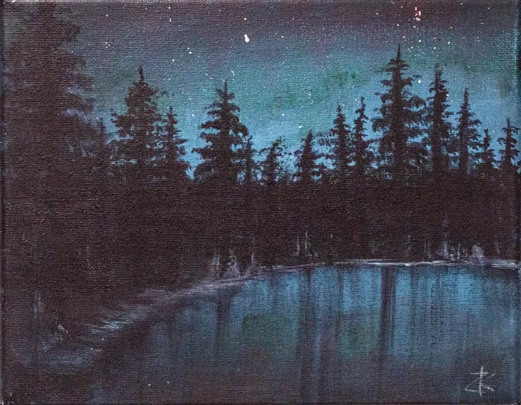 Pine Forest Reflection