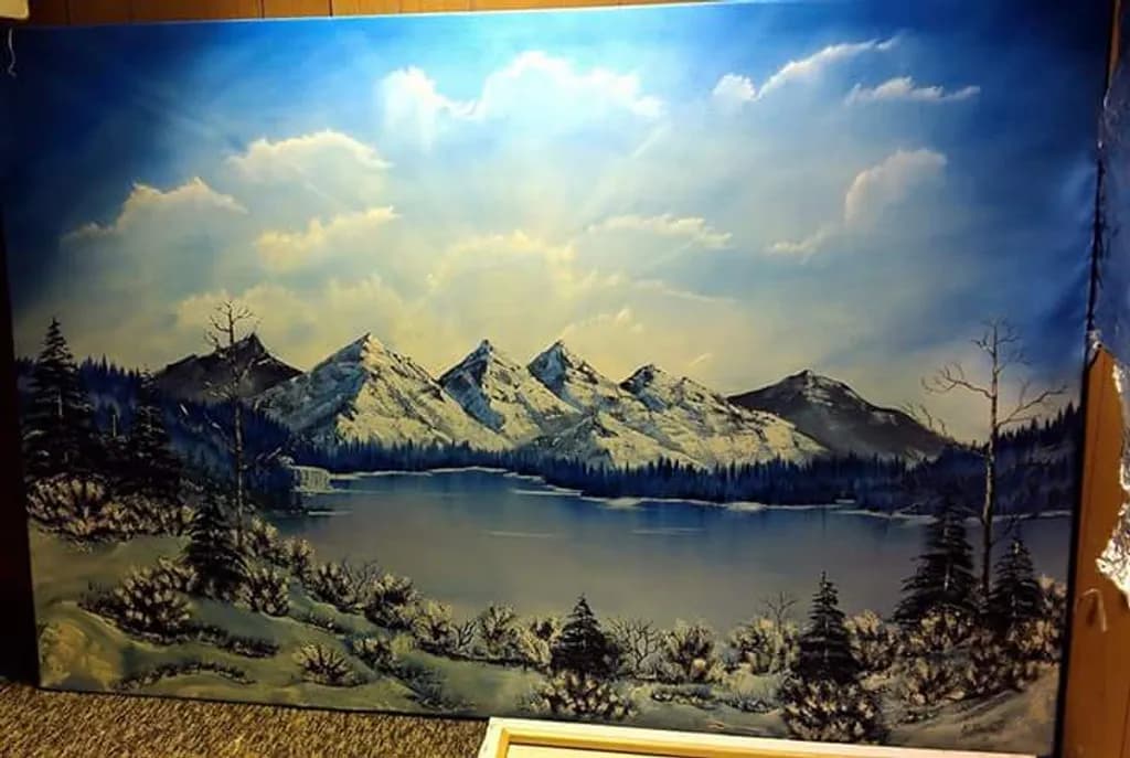 Snowy Mountain Lake