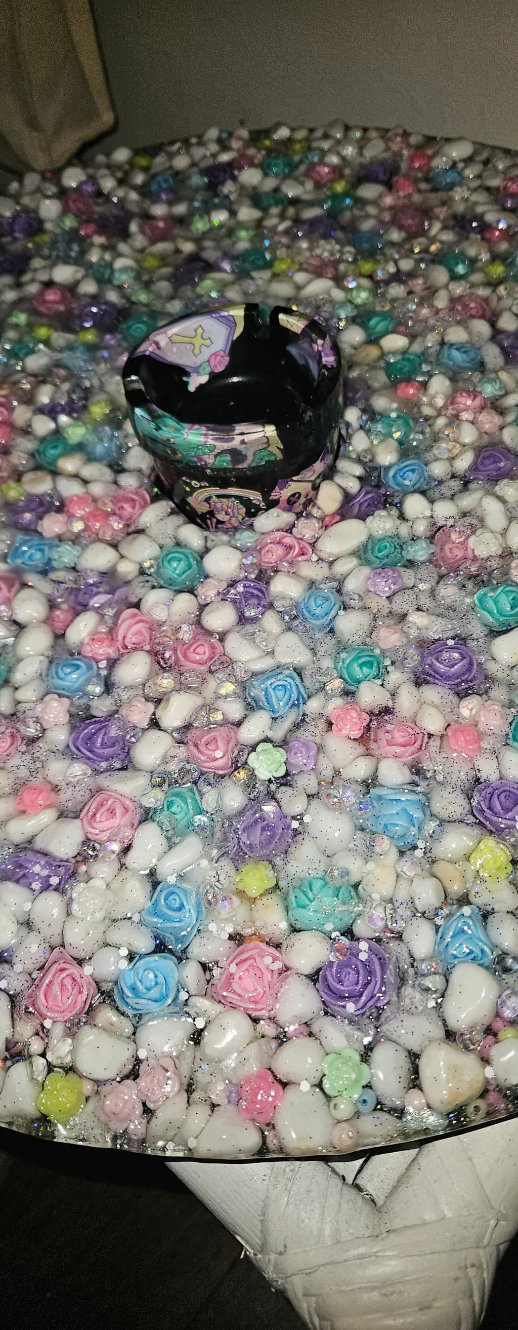 Floral Pebble Mosaic