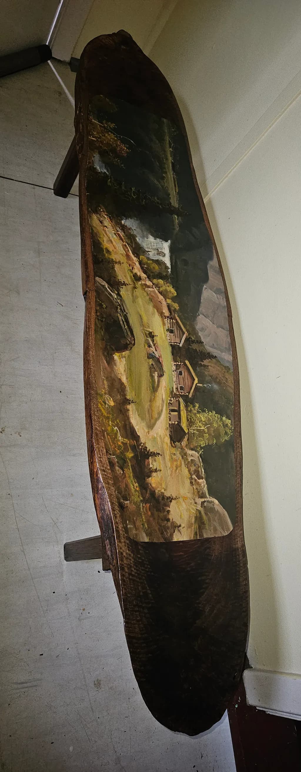 Rustic Cabin Landscape Bench