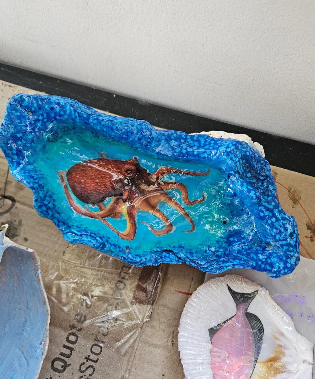 Octopus in Blue Water