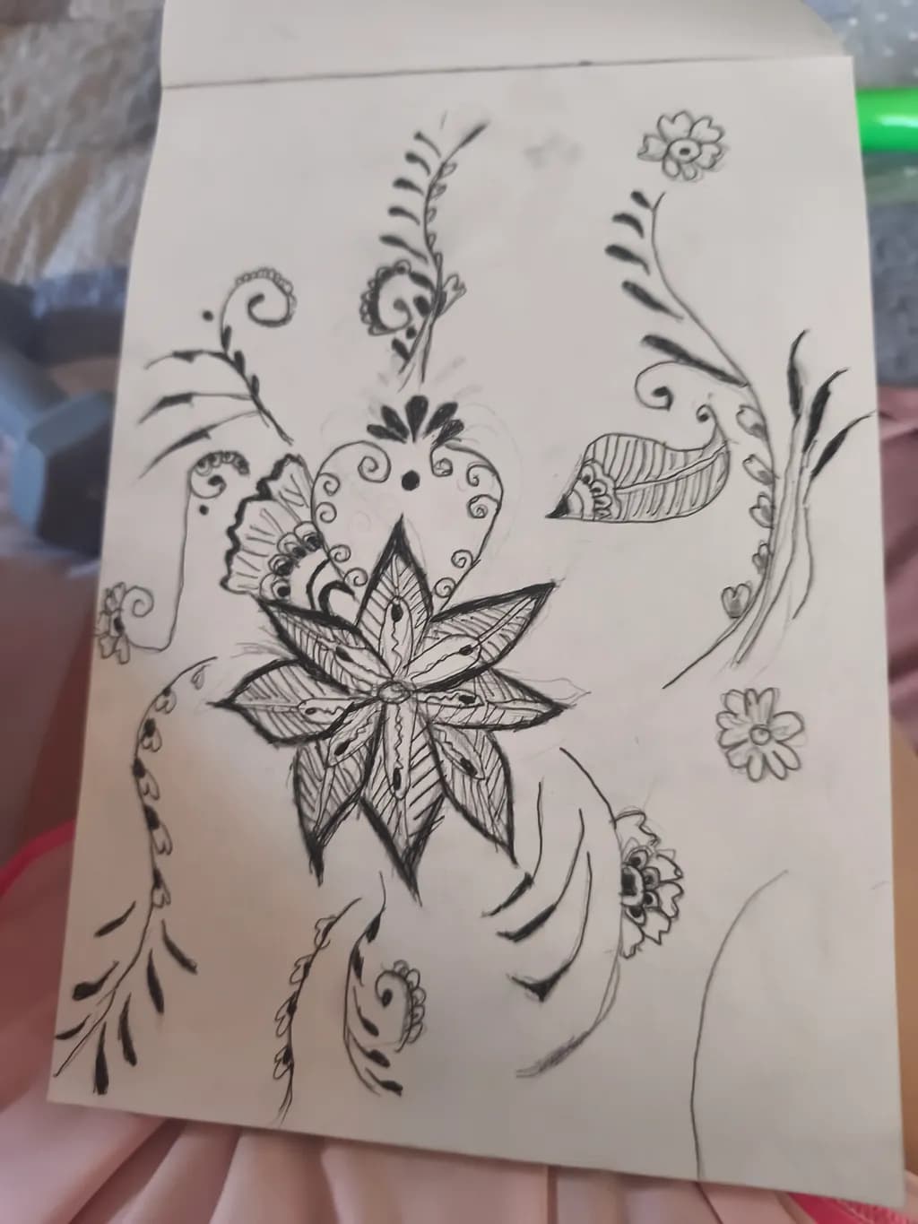 Floral Motif Sketch