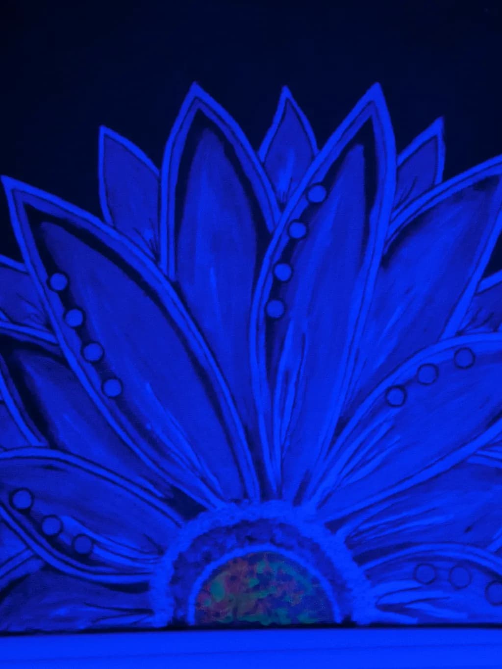 Blue Sunflower Glow