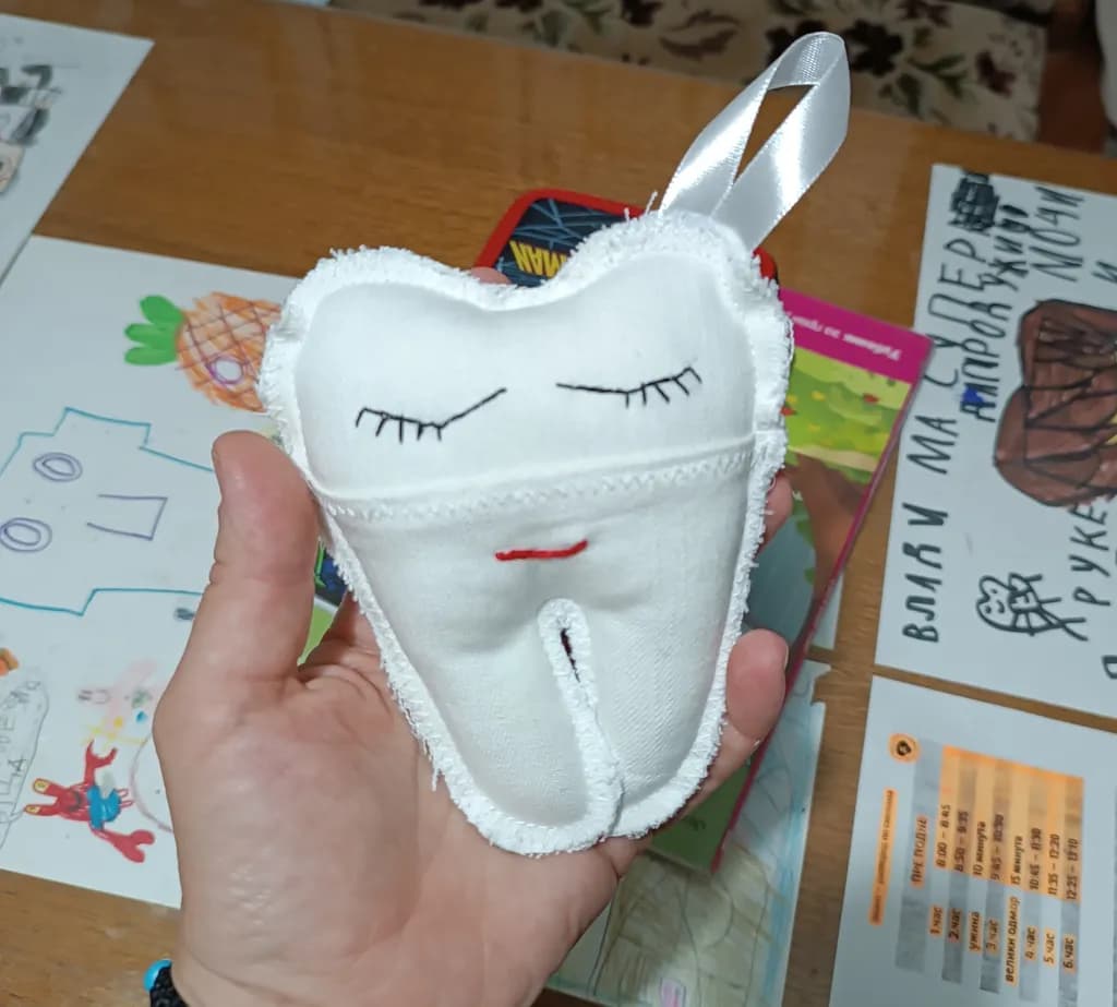 Tooth Plush Charm