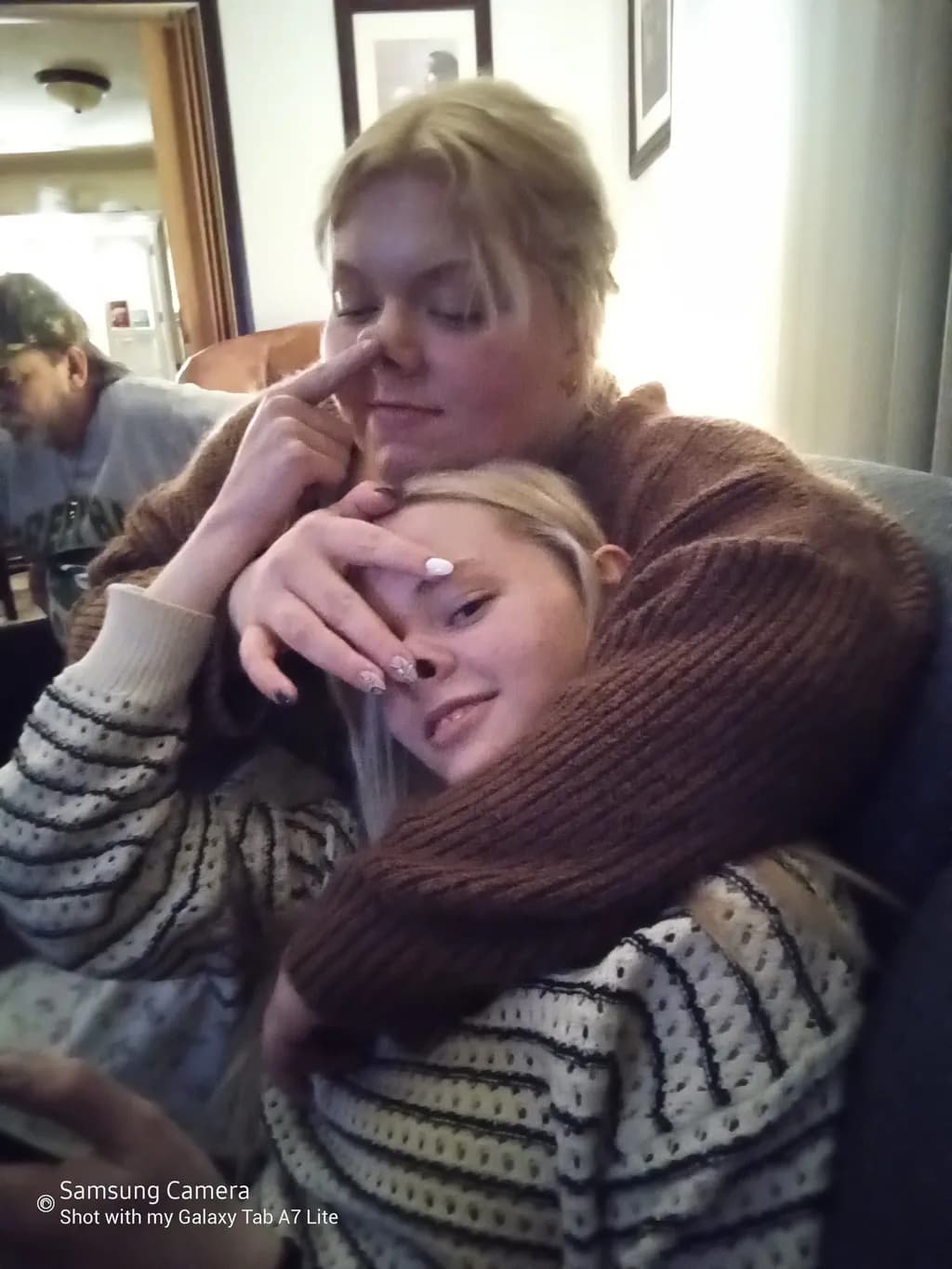 Family Hug Moment