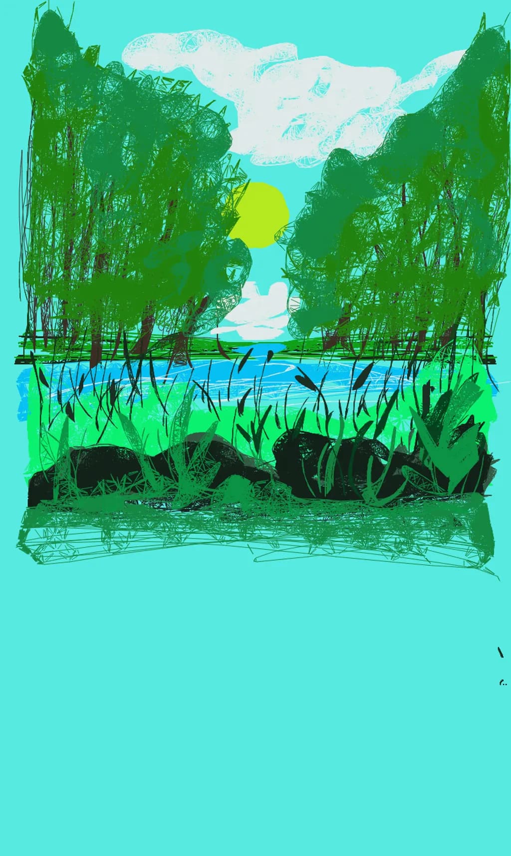 Inbound River Scene