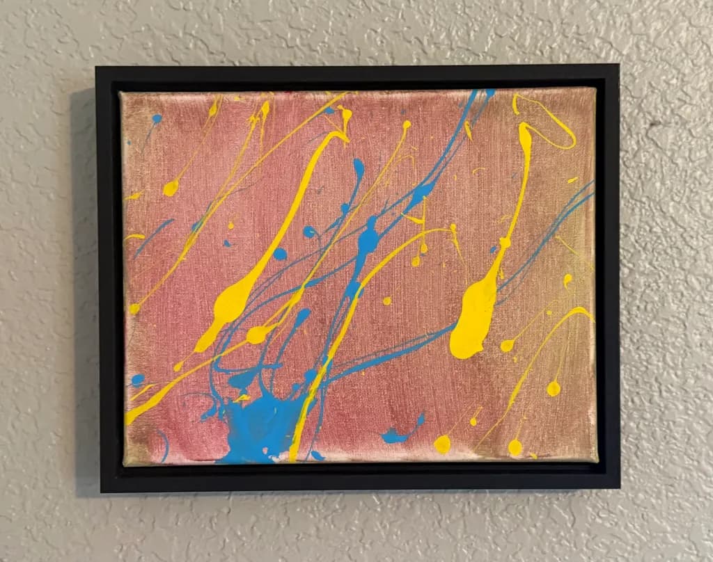 Blue and Yellow Splatter