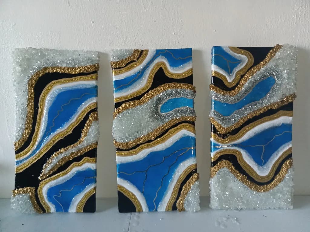 Abstract Geode Panels