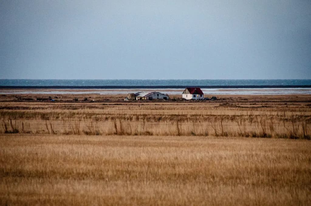 Rural Field and House