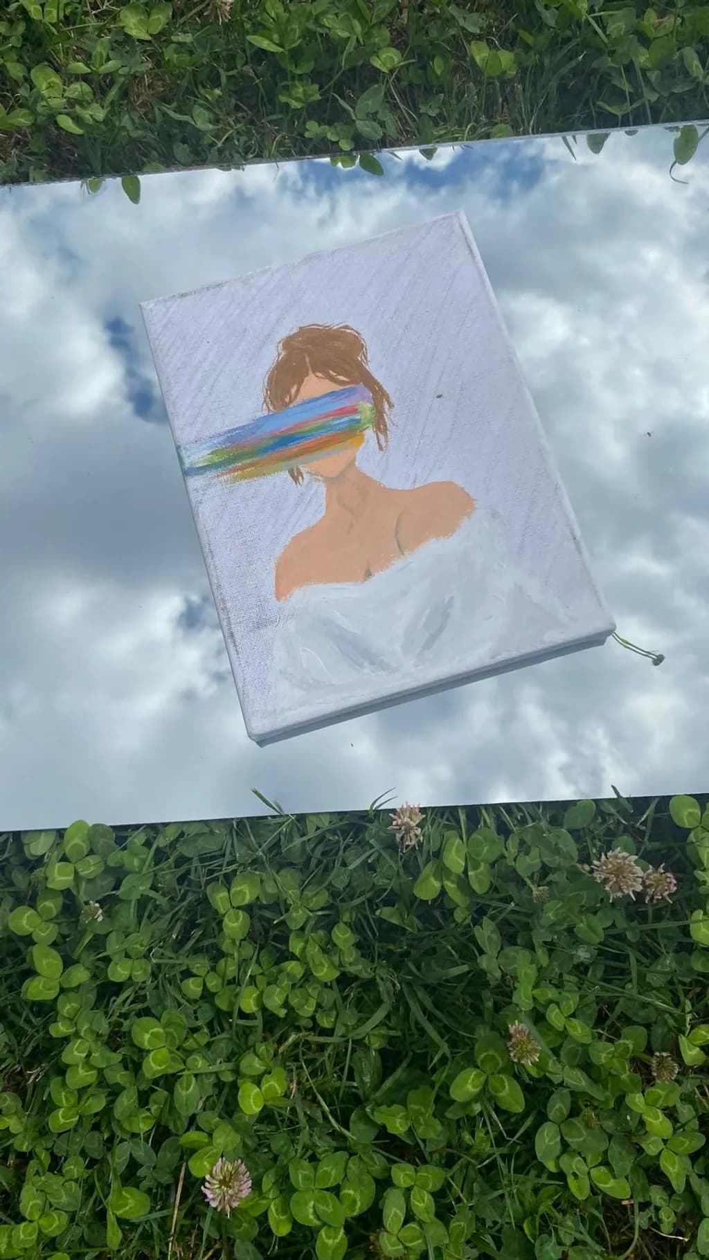 Rainbow Face Portrait