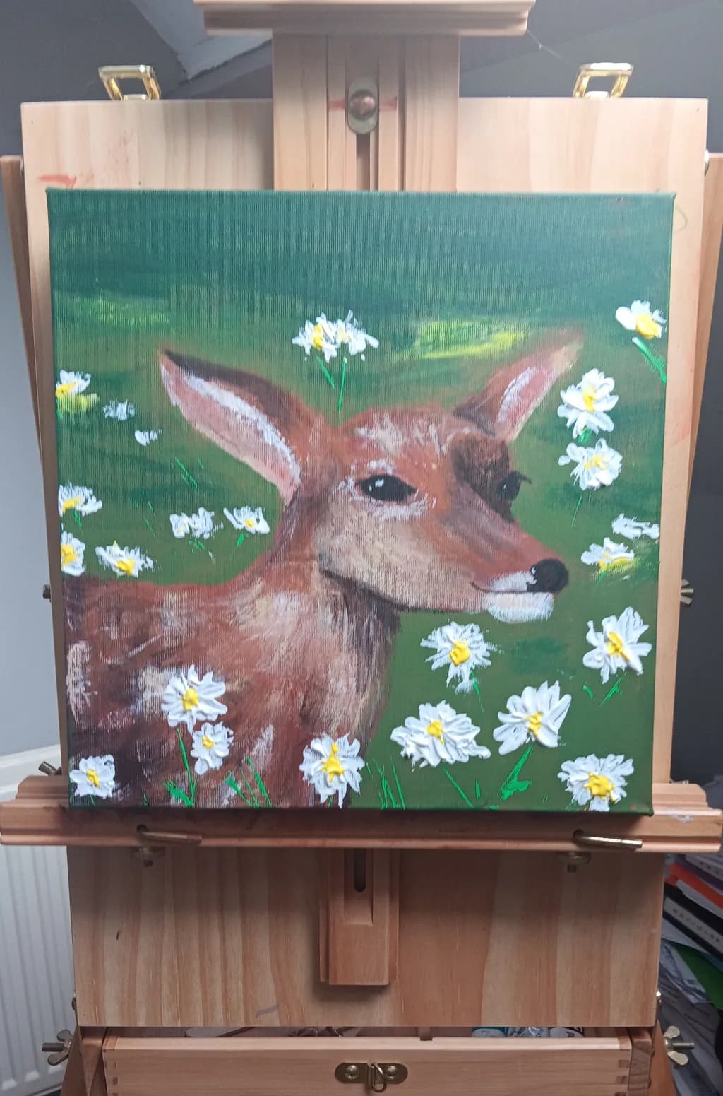Deer Among Daisies