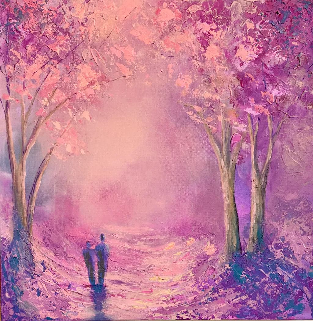 Pastel Tree Path
