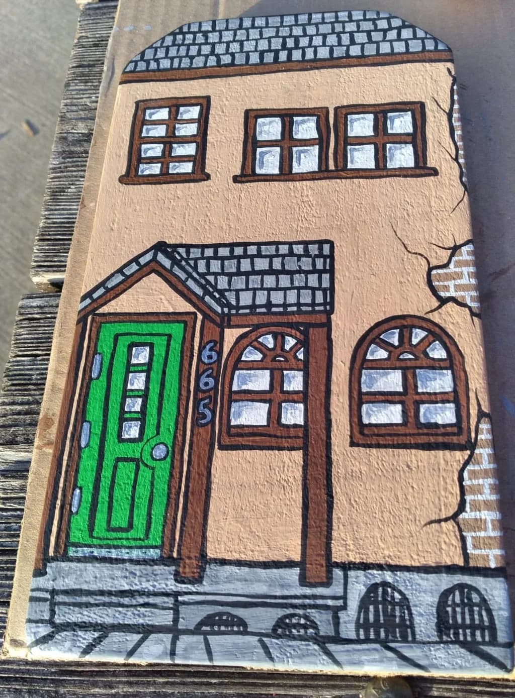 House with Green Door