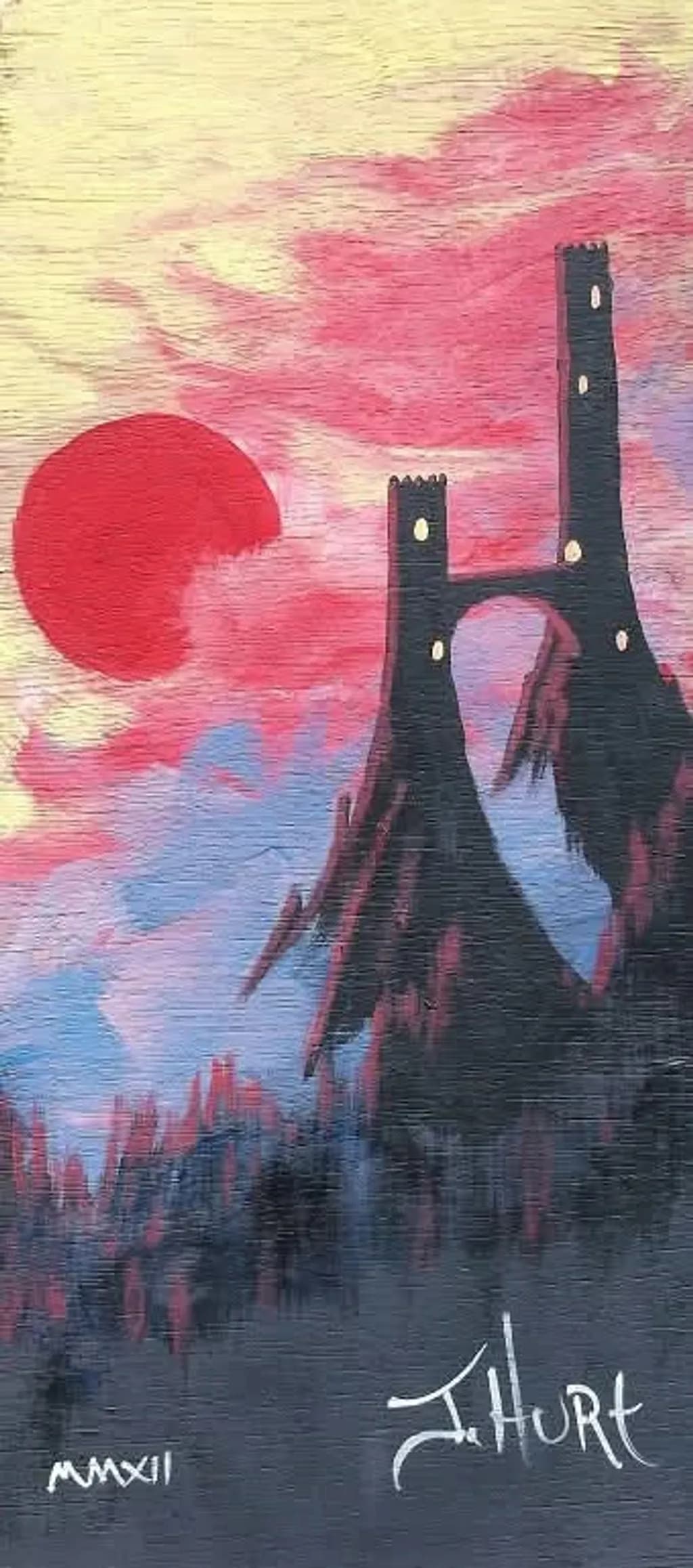Castle at Red Sun
